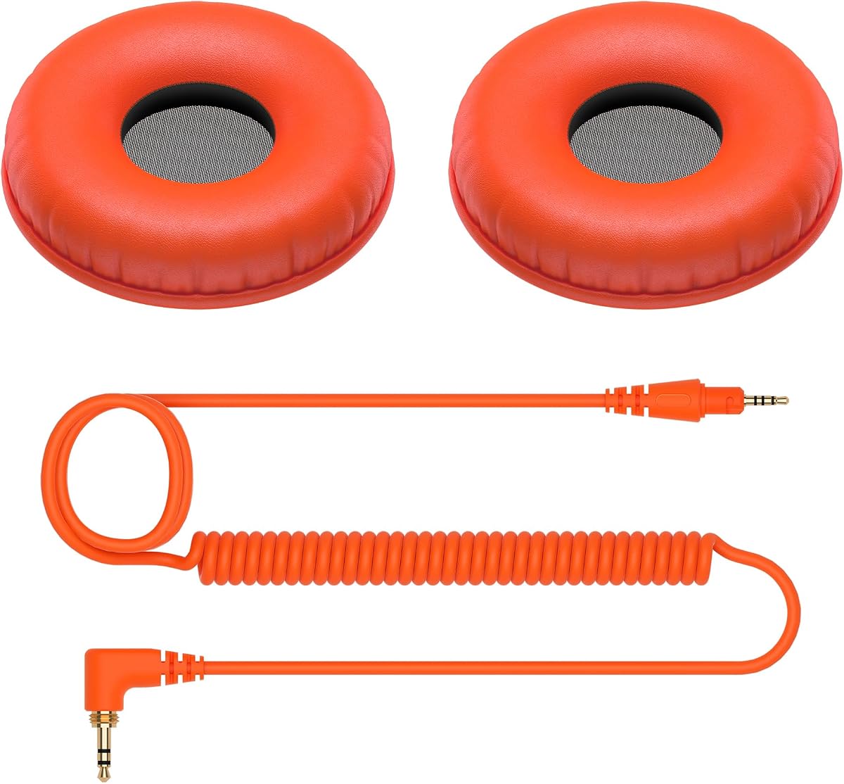 Pioneer DJ HC-CP08-M Accessory Pack with CUE1 Series Ear Pad and Cord, Orange