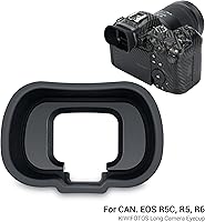 Vista 15 de EOS R10 Eyecup Eyepiece,Soft Silicon Extended Camera Eye Cup Viewfinder especialmente diseñado para cámara sin espejo Canon EOS R10