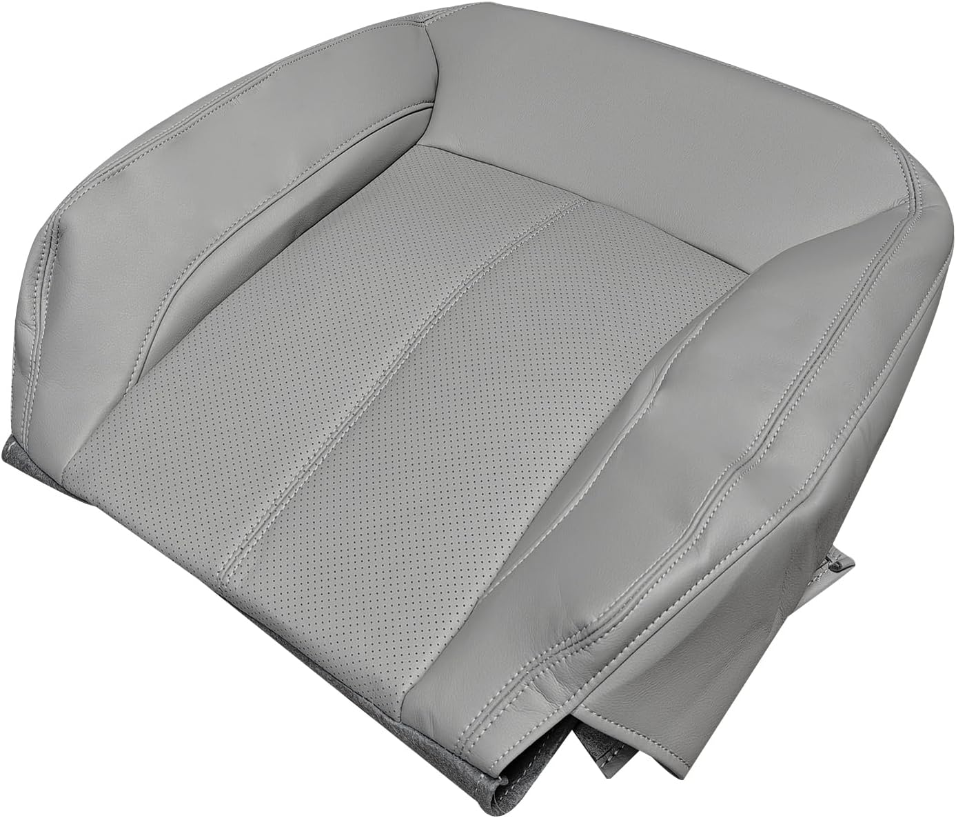 Driver Side Top Back Perforated Seat Cover Replacement Fits for Buick Lacrosse 2010-2013 Gray