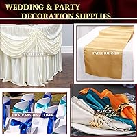 Vista 4 de Tela de satén rosa de 60 pulgadas por 2 yardas, telas Charmeuse sedosas sólidas para decoración de bodas, cubierta de mesa, vestido de bricolaje