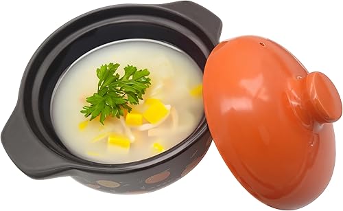 Miniatura 2 de Uniware Olla de cerámica resistente a prueba de calor, blanca, (3.8 litros (9 pulgadas de alto x 4.5 pulgadas de profundidad)