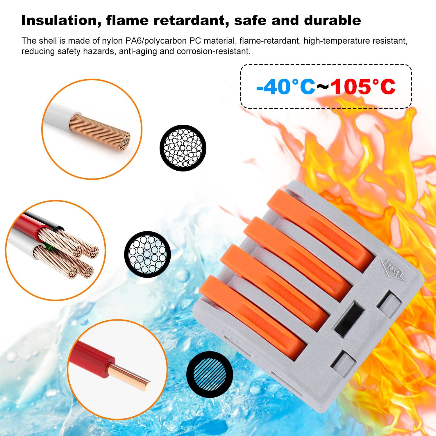 Zhushan Wire Connectors - Quick Splice Kit -4 Zhushan Wire Connectors - Quick Splice Kit -4