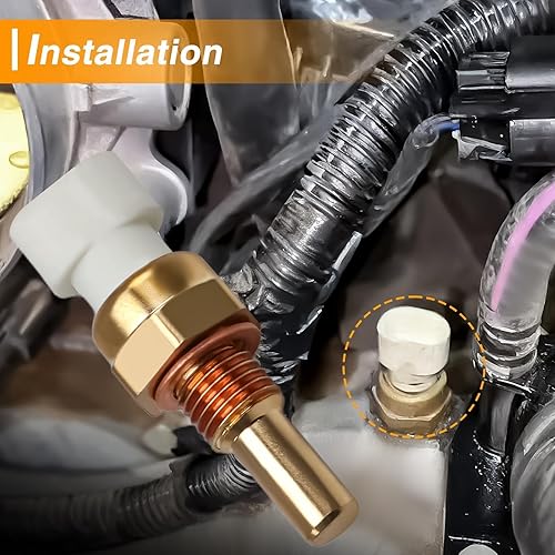 Vista 6 de Sensor de temperatura del refrigerante, sensor de temperatura del agua ECT, interruptor de temperatura compatible con Chevrolet Tahoe Malibu
