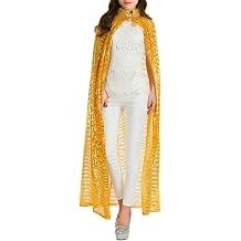 MioCloth Halloween Party Festival Magic Cosplay Sequin Costume Cloak Cape Robe Outwear