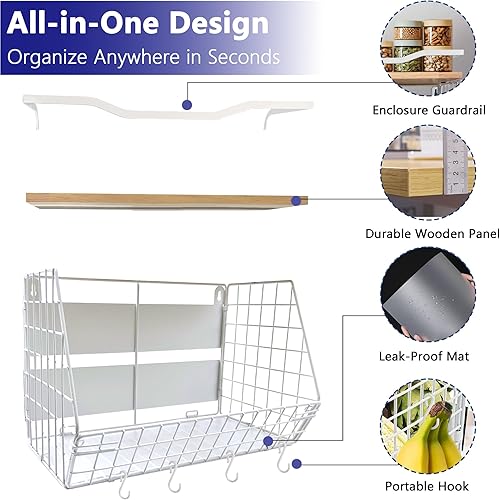 Miniatura 3 de Estante magnético fuerte mejorado para refrigerador, cebolla y papa, estante de especias, almacenamiento y organizador de frutas y verduras,