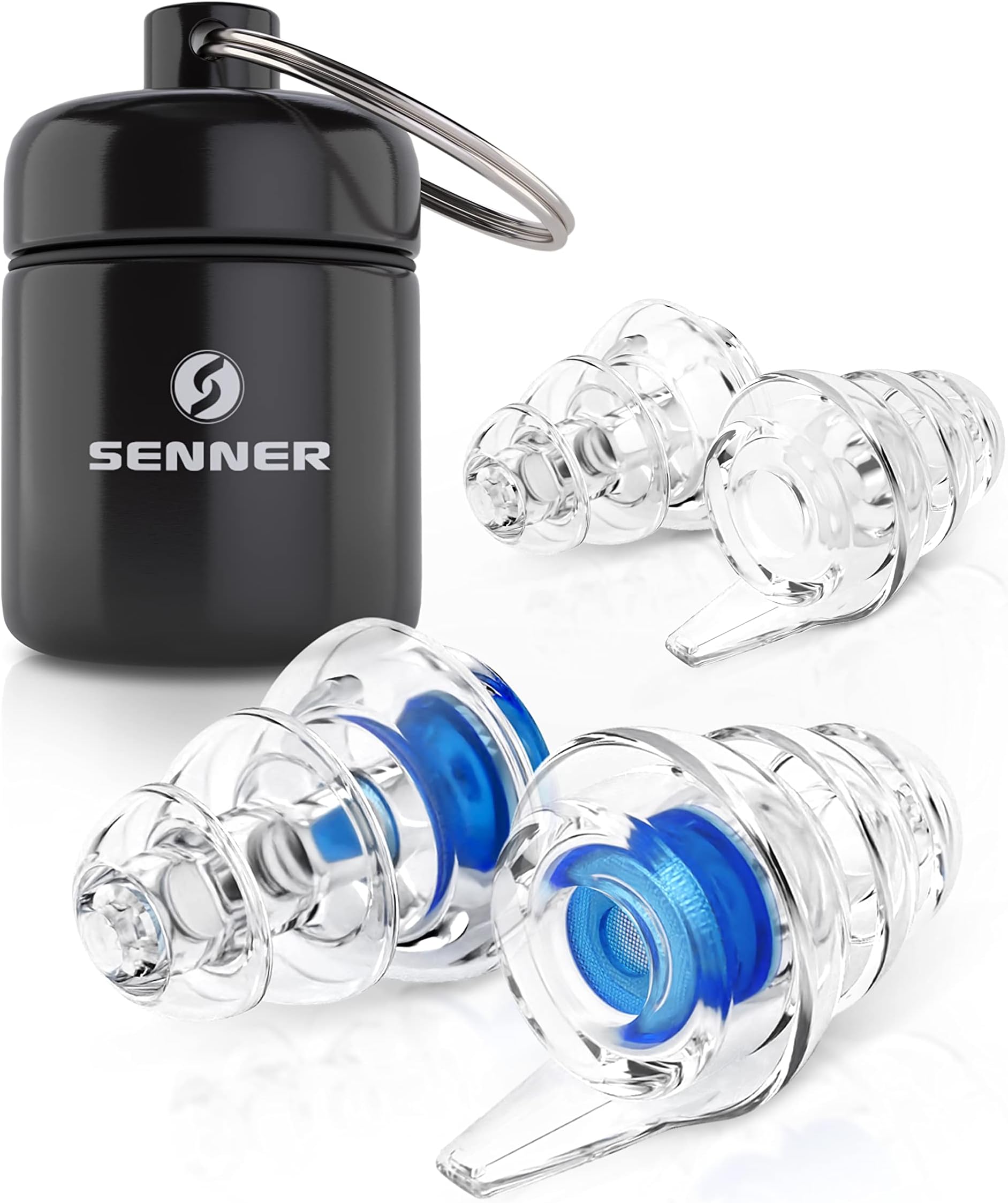 MusicPro - Hearing Protection for Festival, Concert and Disco, Aluminium Container - Ear Plugs/Hearing Protection Adults - Hearing Protection Work Protection, Ear Plugs Music, Ear Plugs,