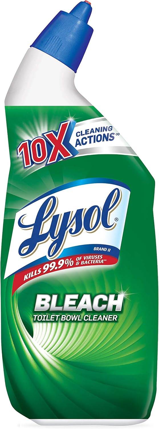 LYSOL Toilet Bowl Cleaner with Bleach, 24 Oz (Pack of 4