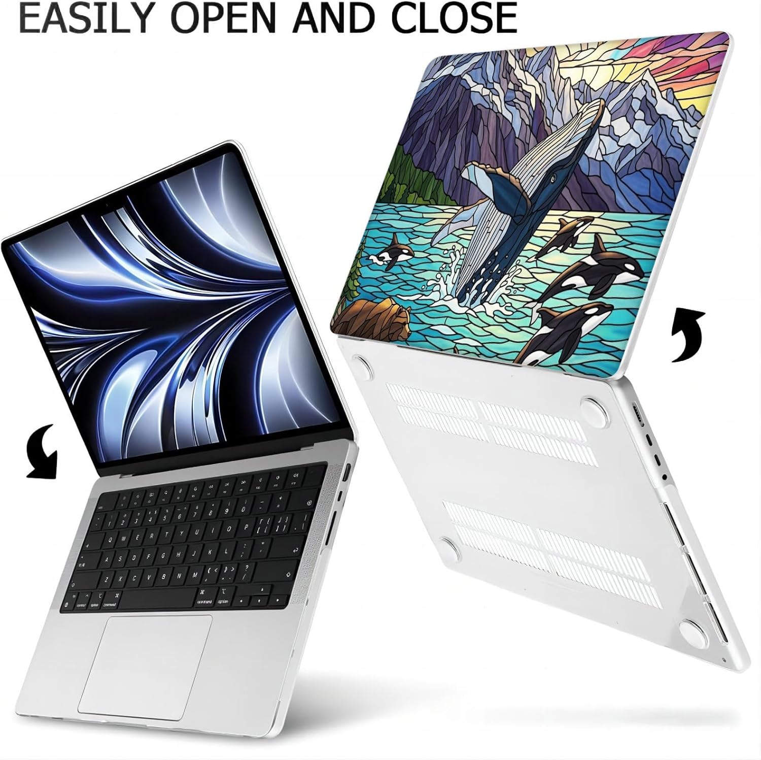 Compatible with MacBook Neo 13-inch, Hard Shell Case with Keyboard Cover and Screen Protector (A3404 A18 Pro chip, 2026 Release) - Whale MC22697