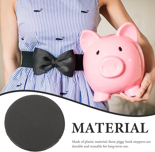 Miniatura 2 de Ipetboom Tapón clasificador de monedas, 20 unidades, hucha, caja de ahorro de dinero, tapones de repuesto, alcancía, tapón inferior, Alcancias de