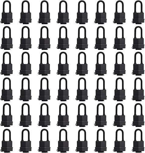 Miniatura 1 de Candados impermeables con la misma llave para uso en exteriores, cerradura de acero laminado de alta resistencia, 1-916 pulgadas. Candado ancho,