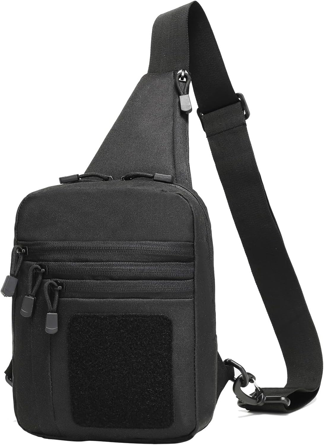 WOMGKDA Tactical Crossbody Sling Bag for Men, EDC CCW Concealed Carry Bag with Quick Release Buckle and Ambidextrous