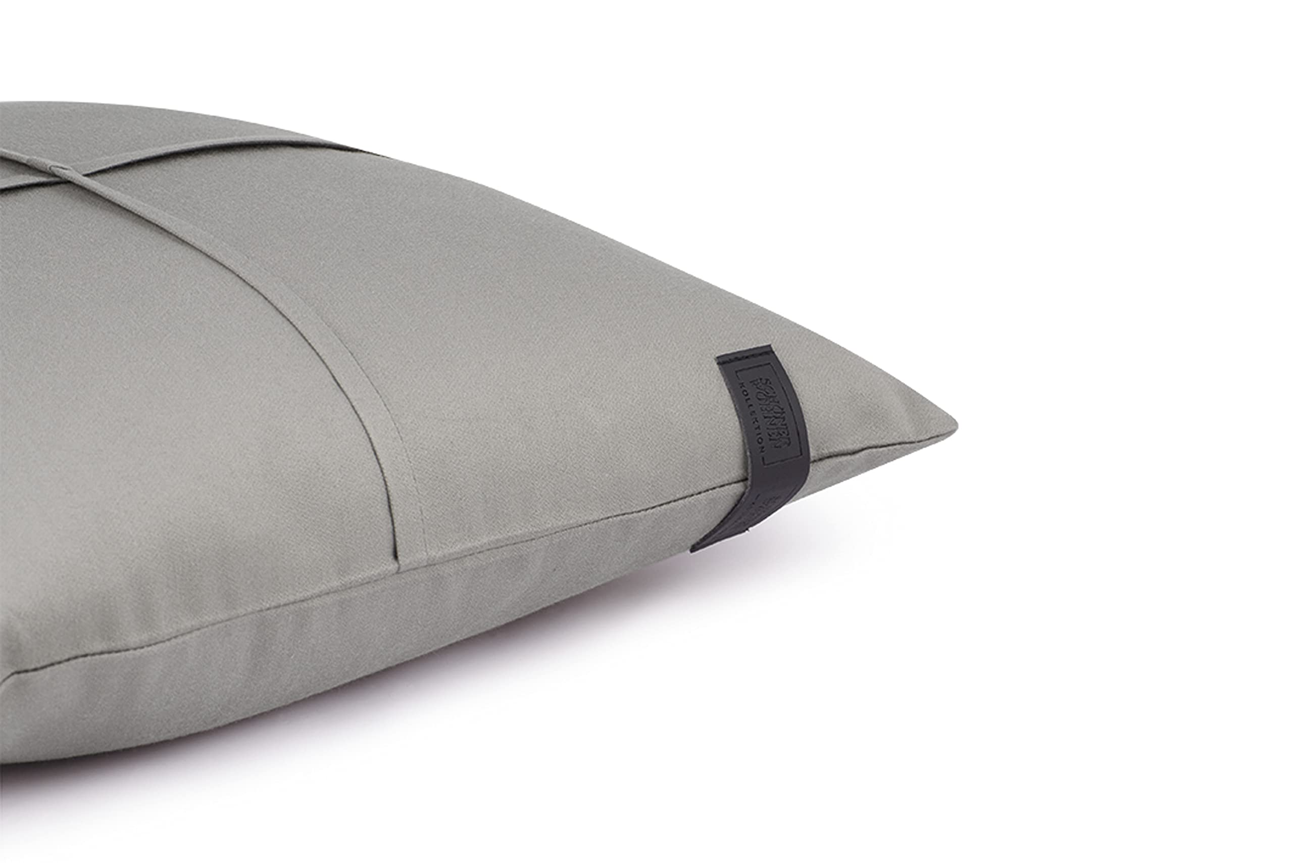 Schöner Wohnen Kollektion Kissenbezug Soft - Kissenbezug 38x38 Baumwolle - Dekokissen grau - Kissenbezug ohne Füllung