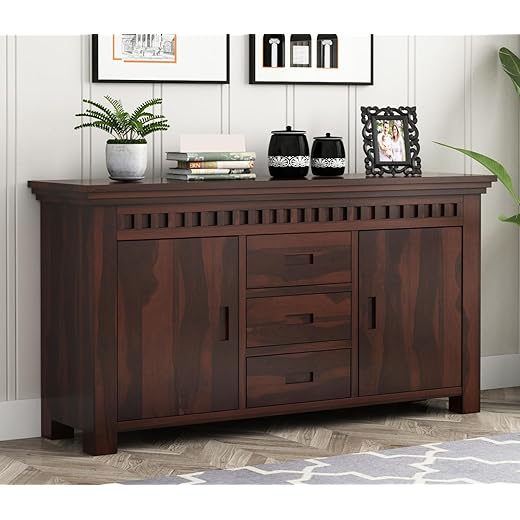 Bedosoft Solid Sheesham Wood Sideboard