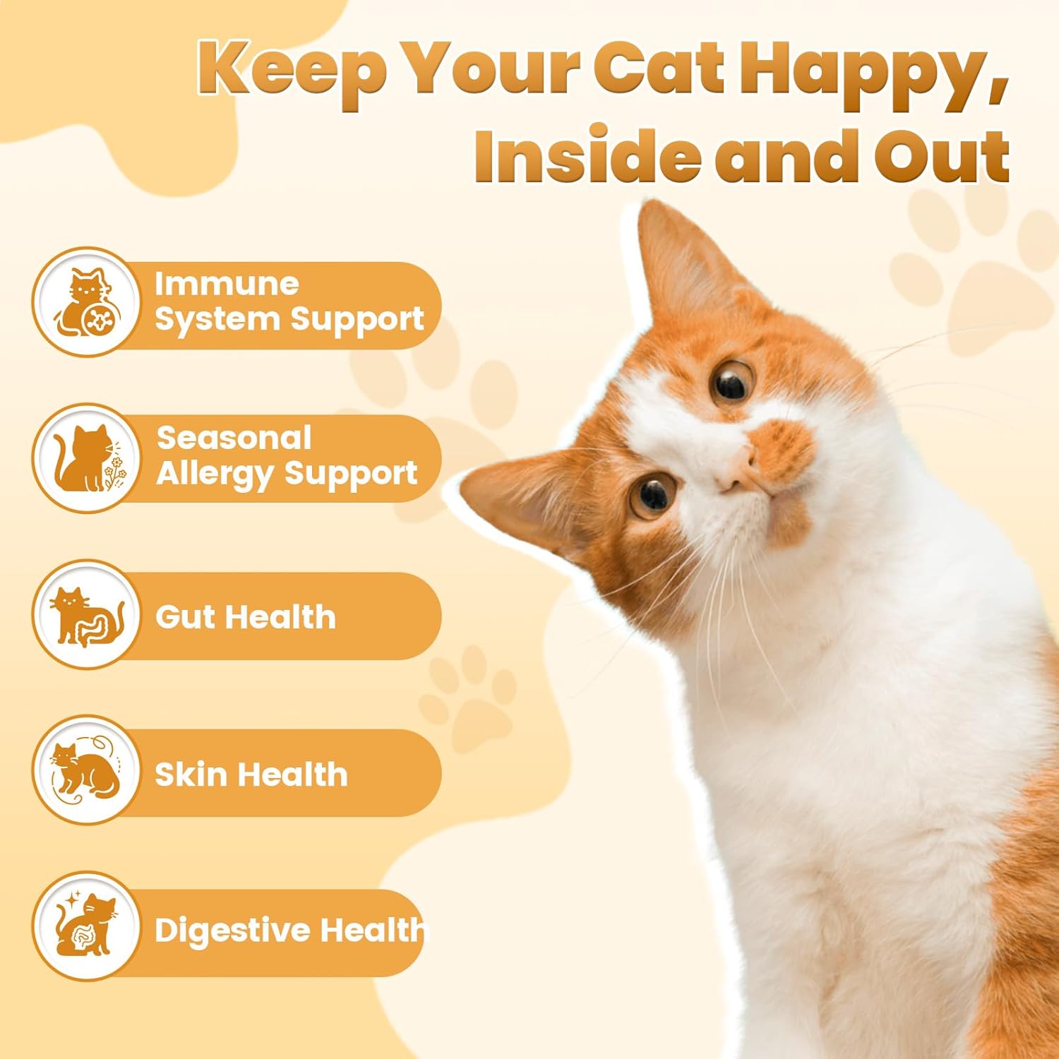 Chews for Cats Bundle-Allergy Relief for Cats+Cat Probiotics Tasty Chews for Digestive & Gut Support-Omega 3 & Probiotic Natural Cat Supplements-Chicken