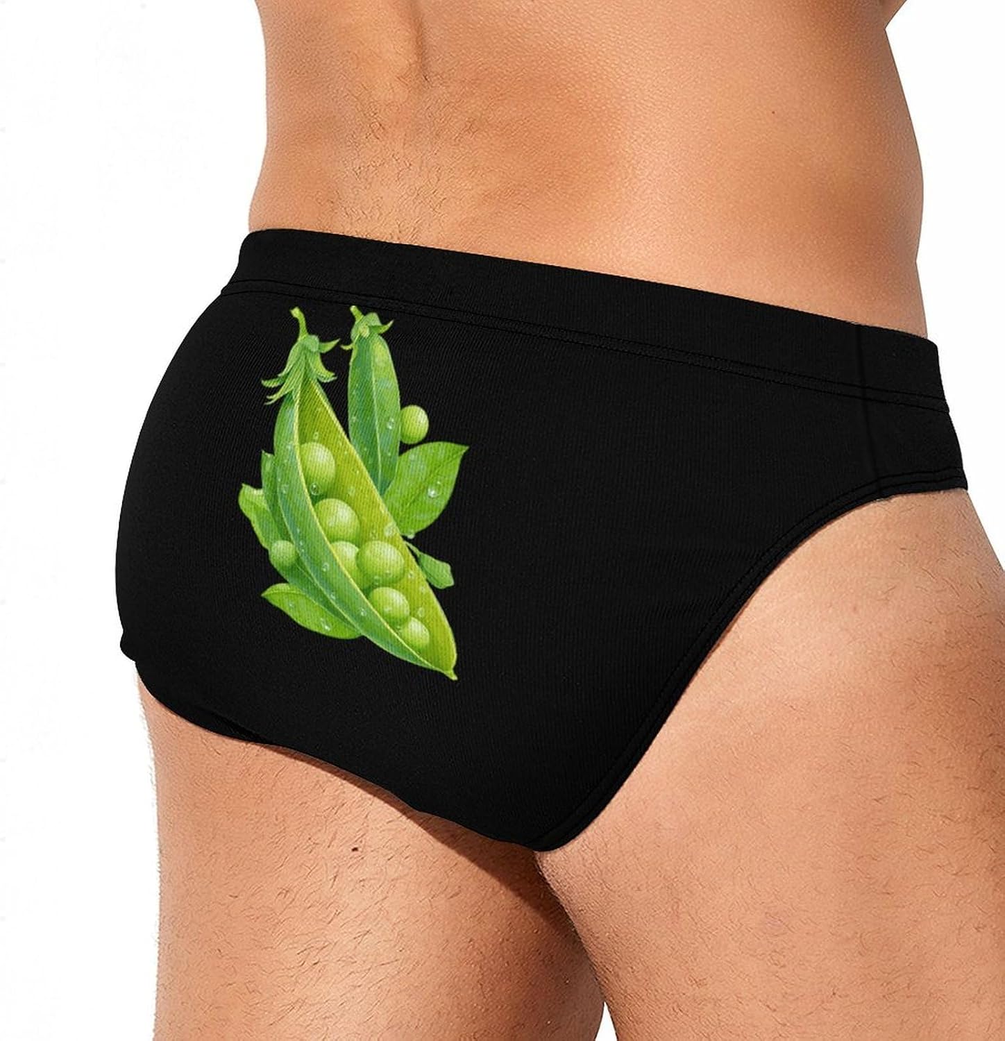 Pea Leaves Men's Swimwear Bikini Swimming Briefs Stretchy Swimsuits Board Surf Shorts Trunks