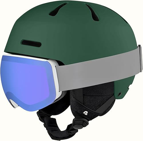 Miniatura 5 de Retrospec Comstock - Casco de esquí  Casco de snowboard para adultos y jóvenes  Casco de nieve de ajuste ajustable con carcasa protectora y