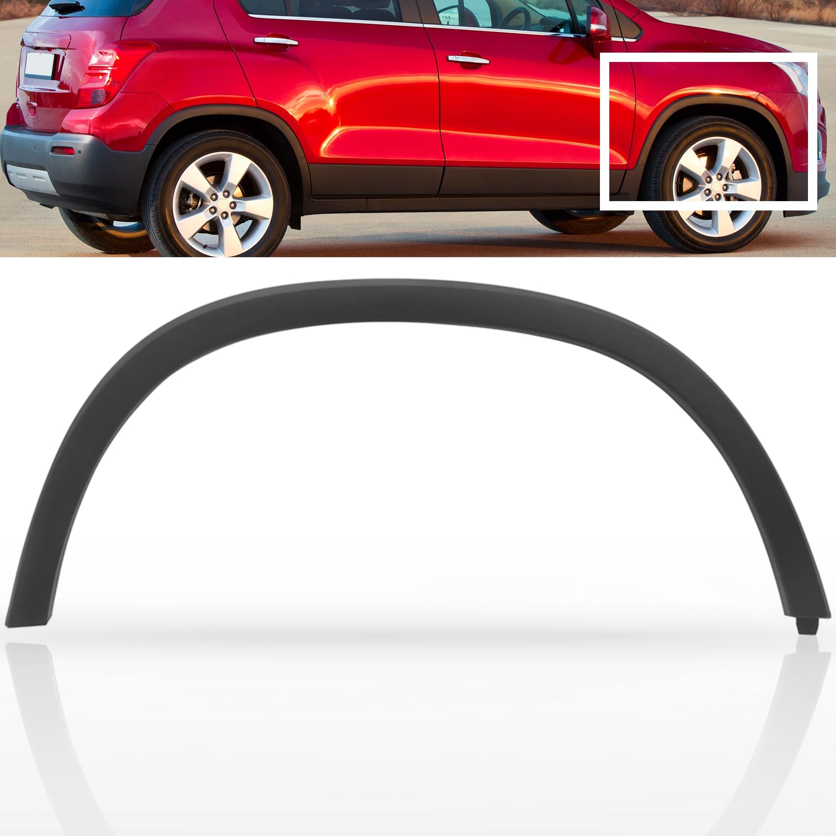 MOFANS Front Right Wheel Cover Fit for Chevrolet Trax LTZ 2013-2016 Passenger Side Wheel Well Molding Trim Fit for Chevy Trax LS LT 2013-2022 for Trax
