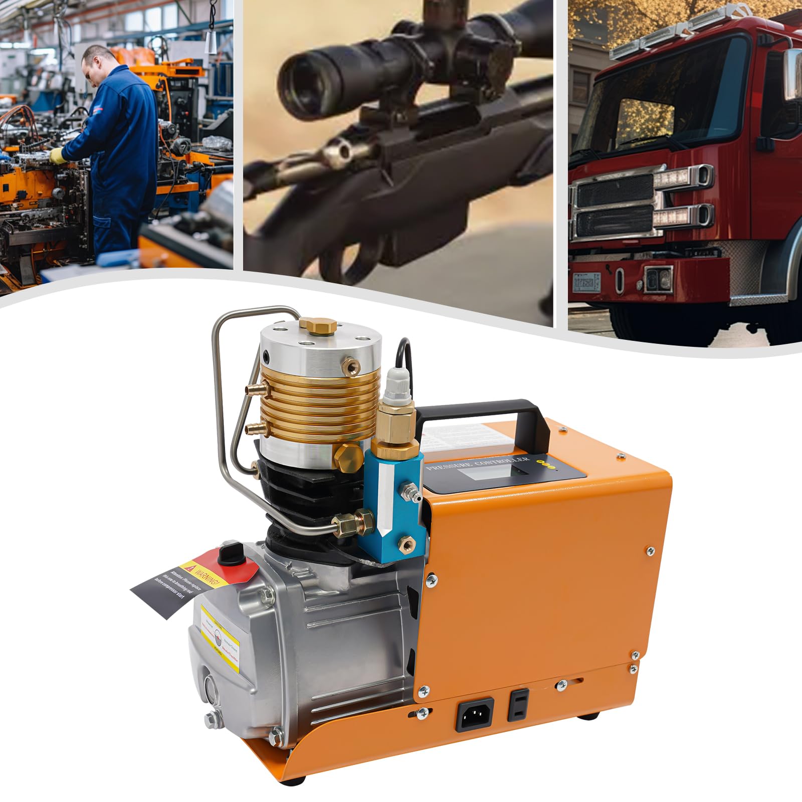 Wysokociśnieniowa sprężarka powietrza 1800 W z PCP, wysokociśnieniowa pompa powietrza 30 MPa, z funkcją automatycznego zatrzymywania, do małych butli do nurkowania, wiatrówek i karabinów PCP