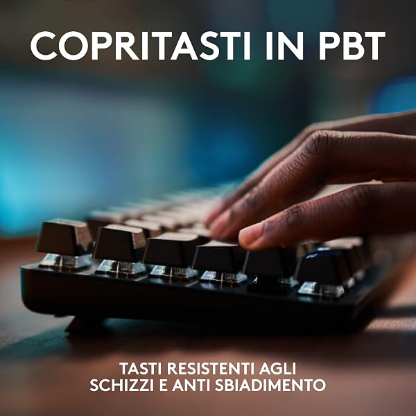 Logitech G G413 SE Tastiera Meccanica Gaming Full Size - Tastiera Retroilluminata con Switch Meccanici Tattili, Anti-Ghosting, Compatibile con Windows, macOS, Layout Italiano QWERTY - Alluminio Nero - 3