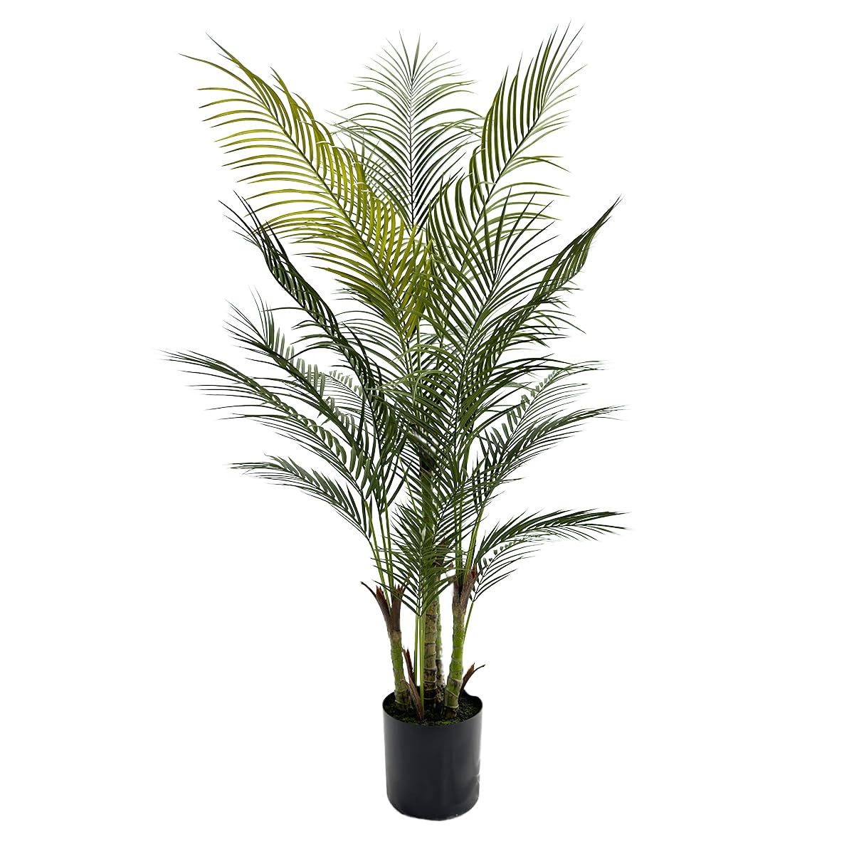 AfanD AfanD Artificial Palm Tree 5ft Tall for Home Decor, 6ft Tall, Living Room, Dining Room, Bedroom, Office, Hotel, Restaurant, Bar, Wedding, Party