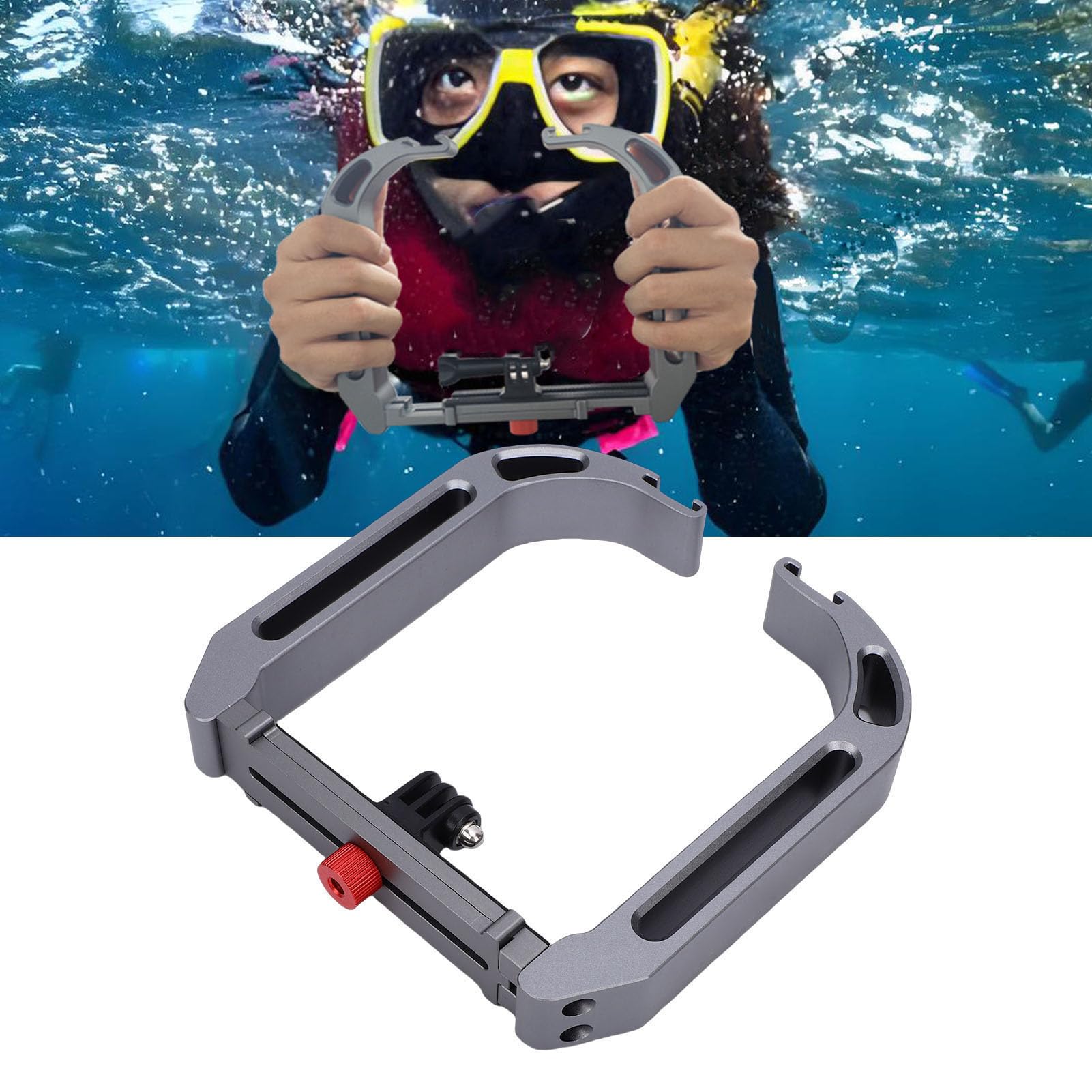 Podwodny Stabilizator, Metalowy Zestaw do Nurkowania, Klatka na kamerę Akcji z Uchwytem do Nurkowania, Surfingu, Filmowania Sportowego