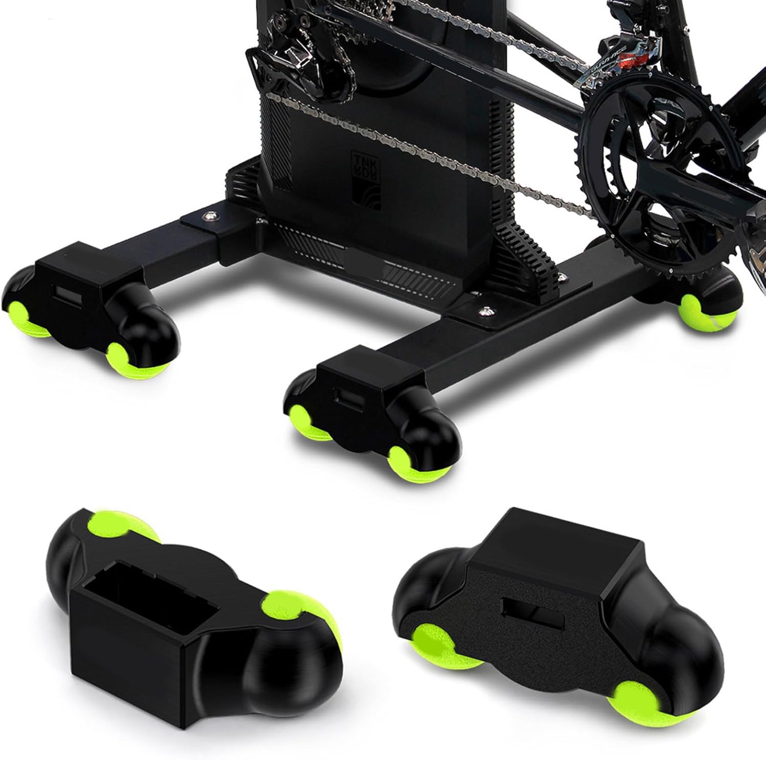 Bike Trainer Stabilizer Base Rockers Plate Base Perfect for Indoor Cycling Reduce Noise Protect Floor Texture