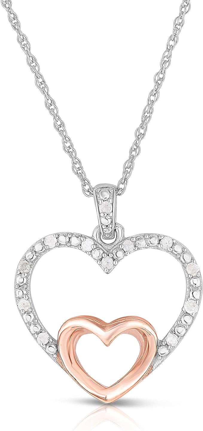 10 Cttw Diamond Heart Necklace 