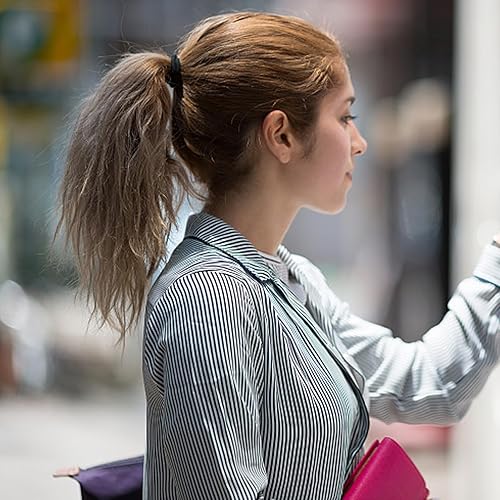 Miniatura 6 de Unaone Lazos elásticos para el cabello, 300 unidades de bandas elásticas de goma para el cabello sin arrugas, banda para el cabello de 0.079 in para