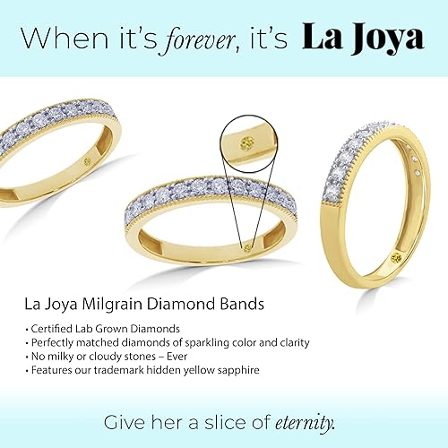 Vista 3 de Alianzas de boda de diamantes cultivados en laboratorio para mujer Oro amarillo, blanco y rosa de 10 quilates certificado 110 - 12 quilates