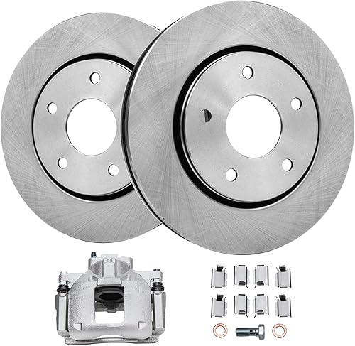 Miniatura 127 de Detroit Axle - Rotores de disco delantero de 10.827 in + pinza de freno lateral del pasajero de repuesto para Toyota RAV4 Prius V Lexus HS250H Scion