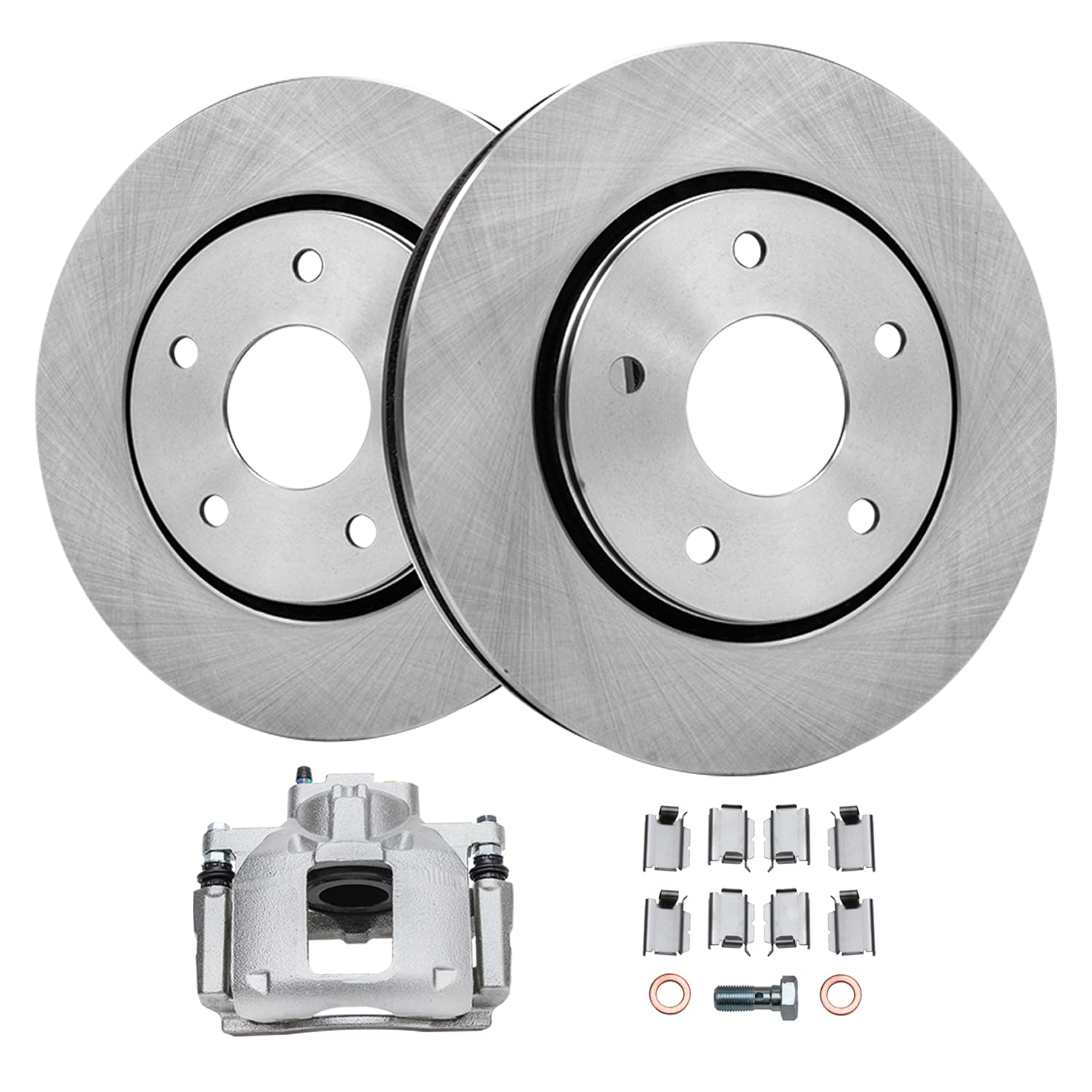 Detroit Axle - Front Brake Kit for 2009 2010 2011 2012 Dodge Journey Brakes