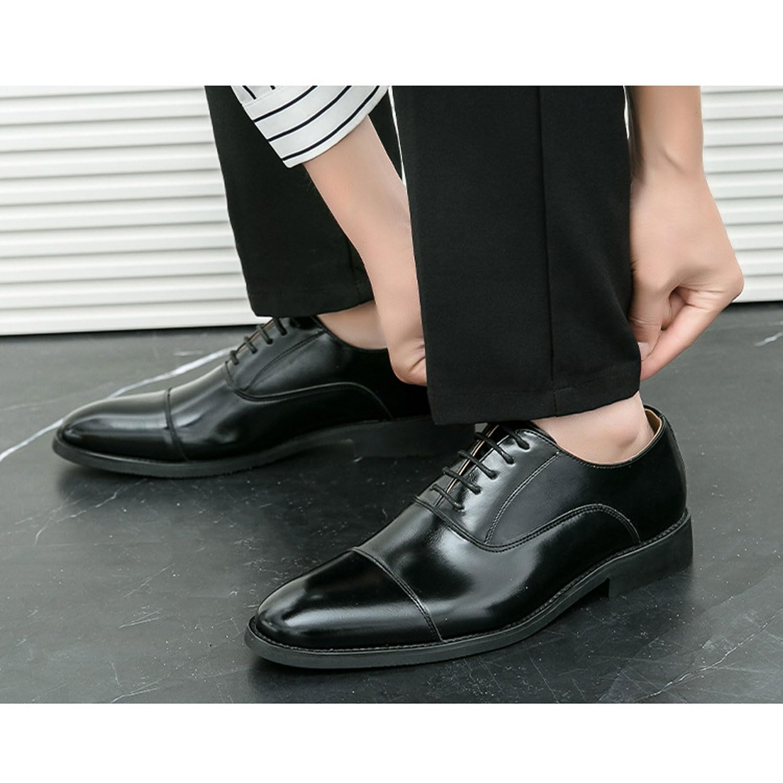 Chaussures Derby Business pour Hommes, Formelles, Mode, Mariage, Banquet