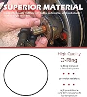 Vista 5 de Kit de reparación de impulsor de bomba de agua Reemplazo para Sherwood 10615K-SHW para Volvo Penta 835874 Impulsor de bomba de enfriamiento