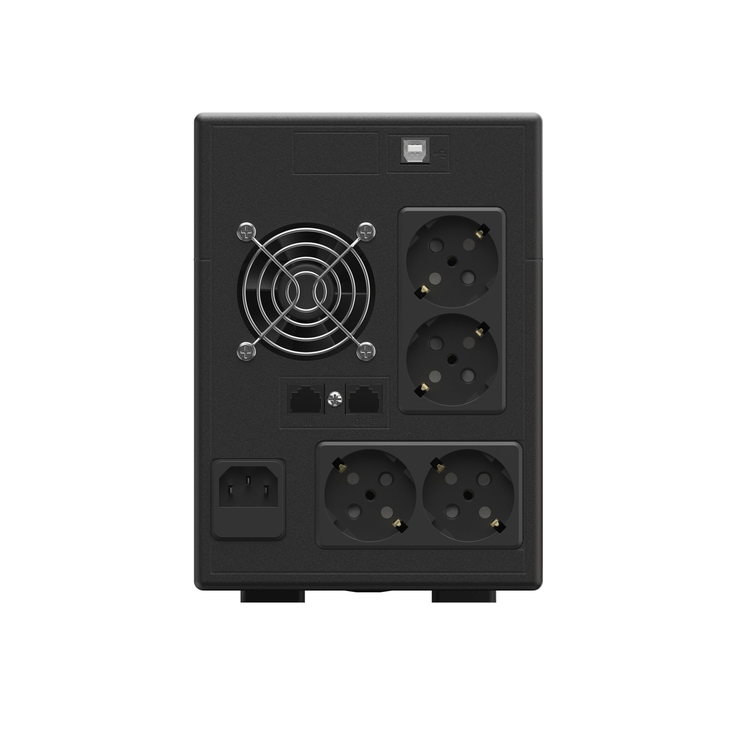 Greencell UPS 2000VA 1200W PowerProof LCD-Display Modifizierte Sinuswelle Überspannungsschutz Notstromversorgung 4x Schuko IEC