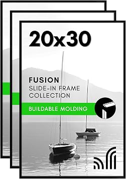 Americanflat Siyah 20x30 Poster  er evesi - 3l  Set - 20x30  er eve  nce Kal pl , Pleksiglas Kapakl  ve Yatay veya Dikey Duvar Ekran  i in Asma Donan m