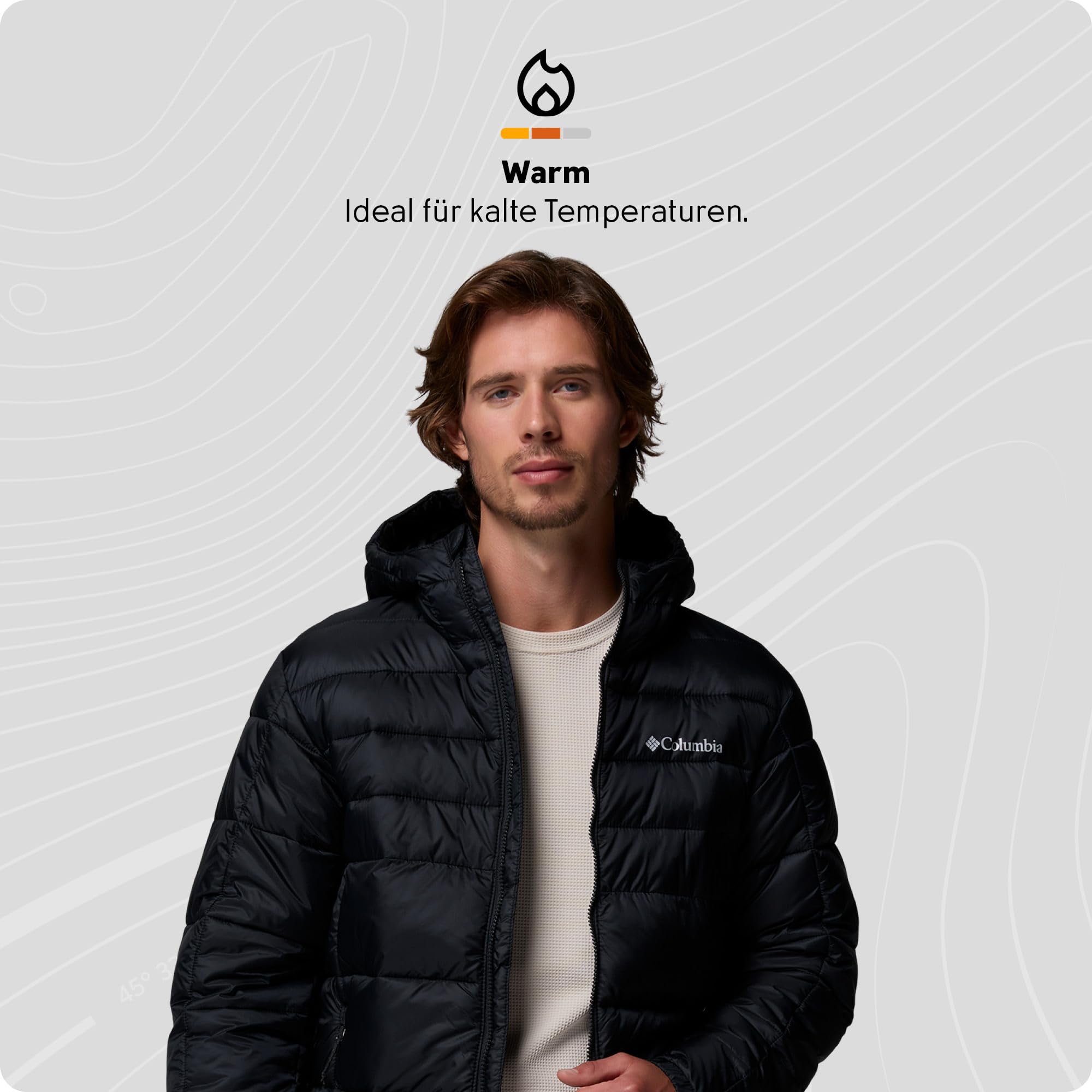 Columbia Herren Buck Butte 2 Insulated Hooded Jacket Pufferjacke mit Kapuze (1er Pack)