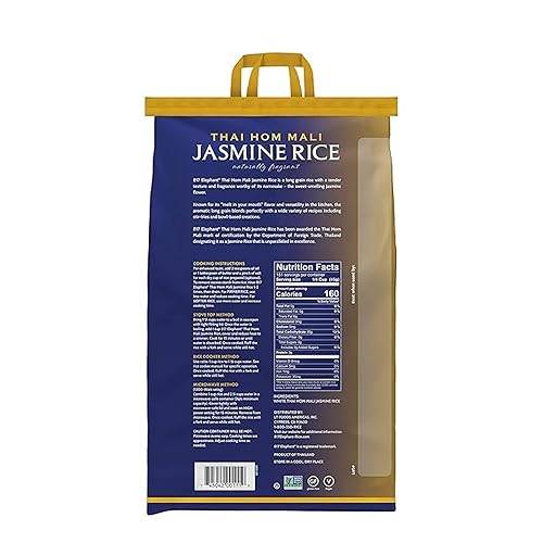 Miniatura 2 de 817 Elephant Jasmine Rice White Thai Hom Mali, bolsa de 15 libras