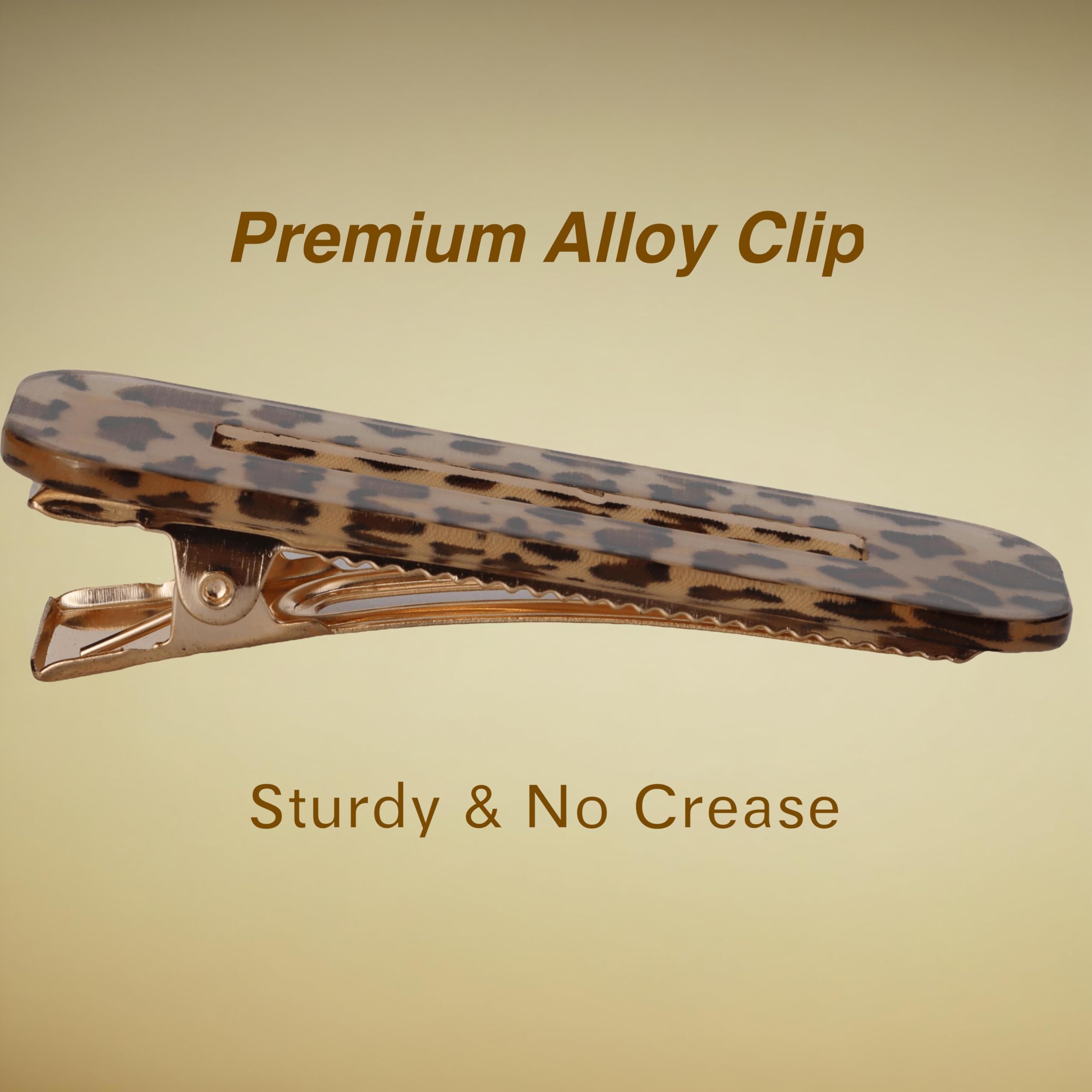 Amazon.com : Fosrisix Pack Resin Leopard Print Hair Clips  display picture 1