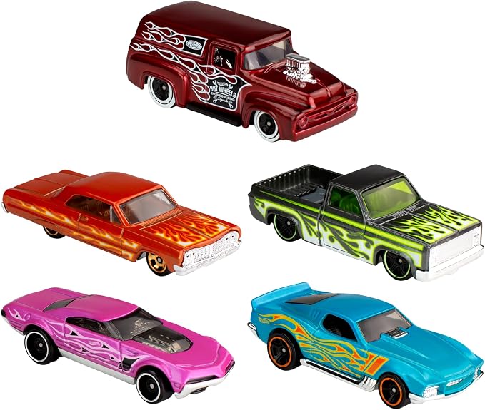 Detalhe de um carro Hot Wheels vermelho