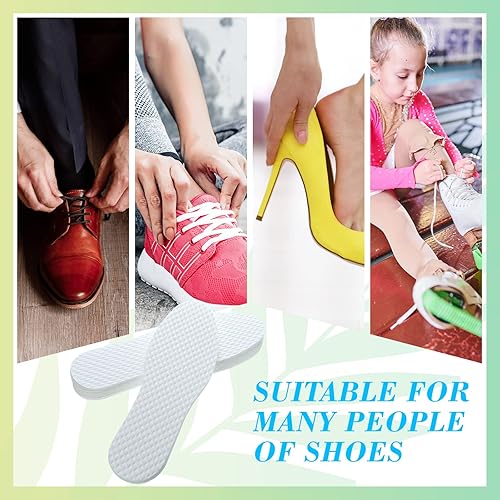 Miniatura 7 de 100 pares de insertos reemplazables para zapatos, plantillas delgadas desechables para mujeres y hombres, absorción de sudor, almohadillas