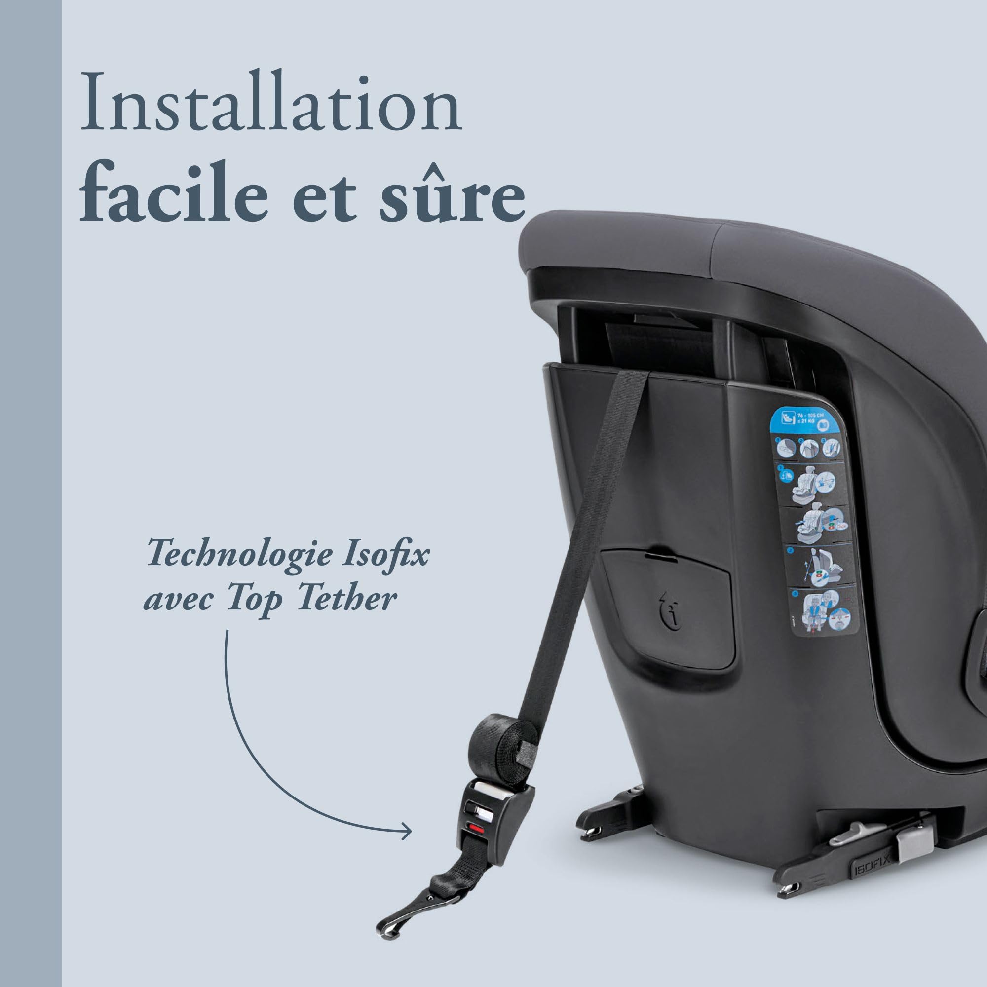 Siège Auto 9-36kg Inglesina Caboto i-Size - Stone Grey