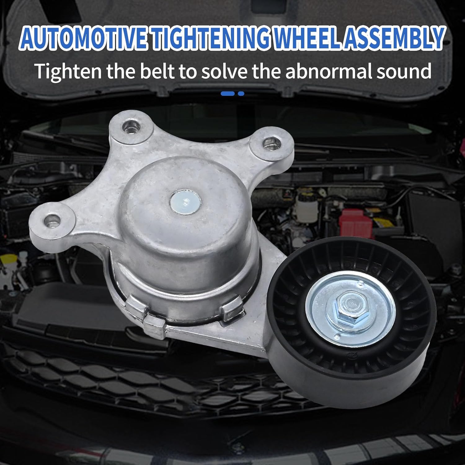 Belt Tensioner and Pulley Assembly Replacement for Edge 2007-2014 Explorer 2011-2019 Flex 2009-2019 Taurus X 2008-2009 MKS 2009-2016, Replaces 38485 89603