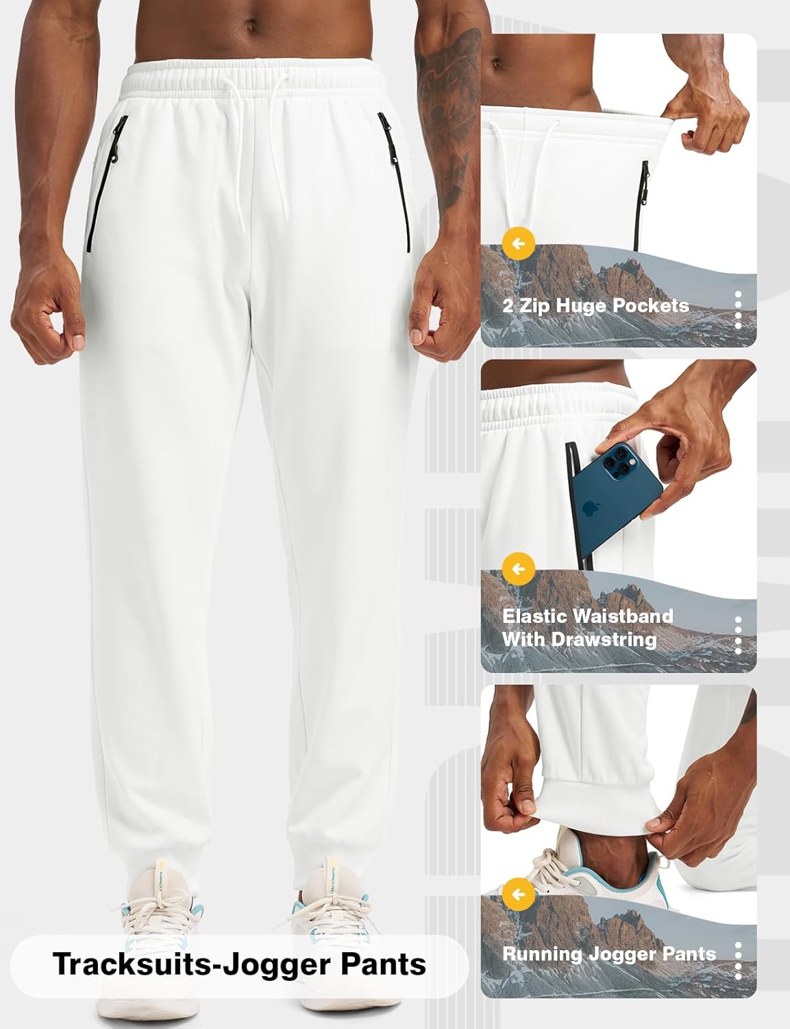 TBMPOY Mens Fleece Lined Hooded Tracksuits Sweatsuits 2 Piece Sets Winter Thermal Jogging Track Sweat Suits Warm Up Outfits - Image 5