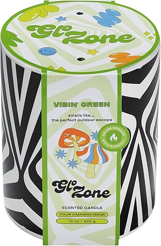 Miniatura 3 de Vela perfumada de cerámica que cambia de color lento, 12 oz - Vibin' Green
