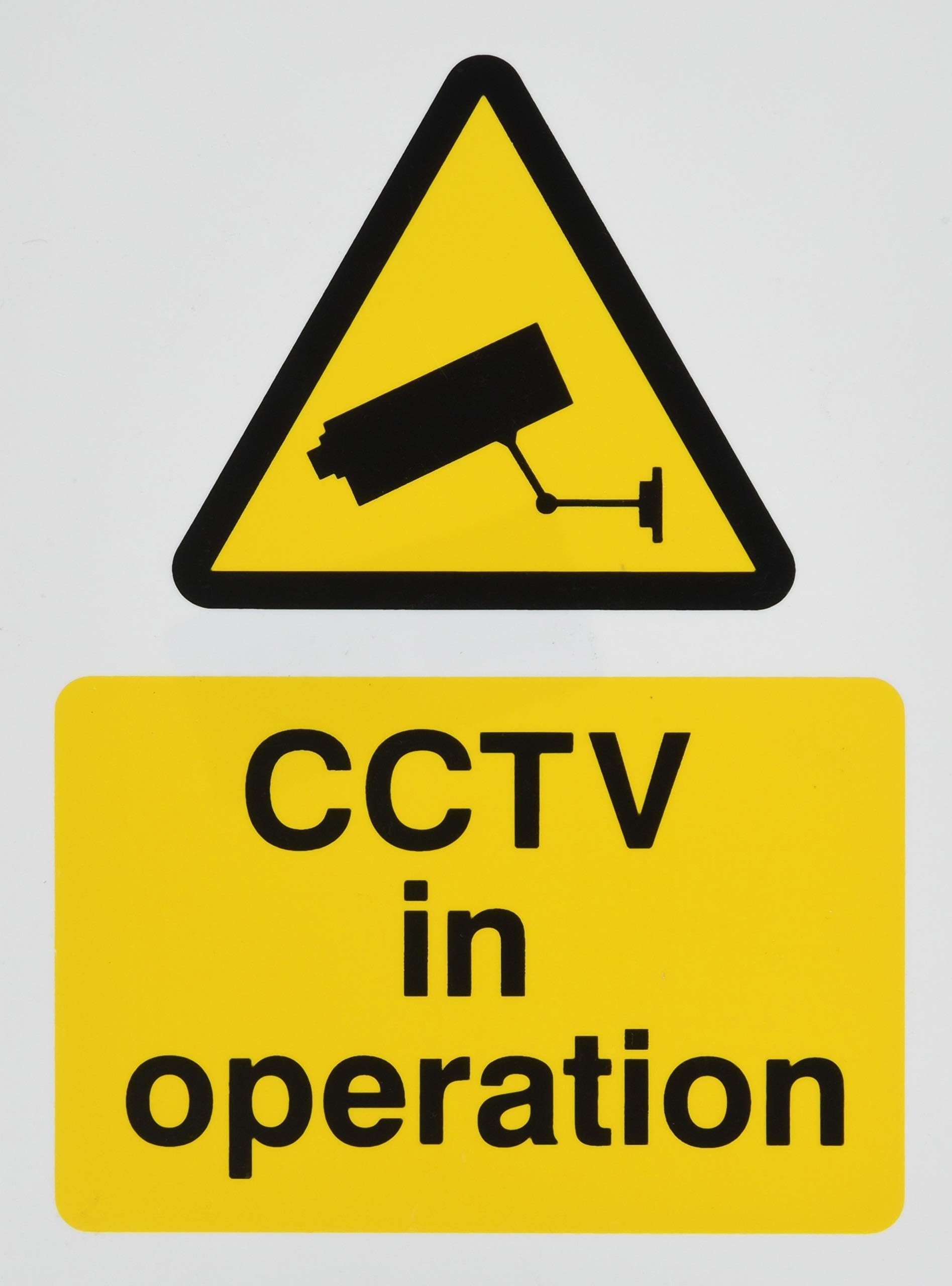 CCTV in Operation Sign 150mm x 200mm - Rigid Plastic (WAG.07W-RP)