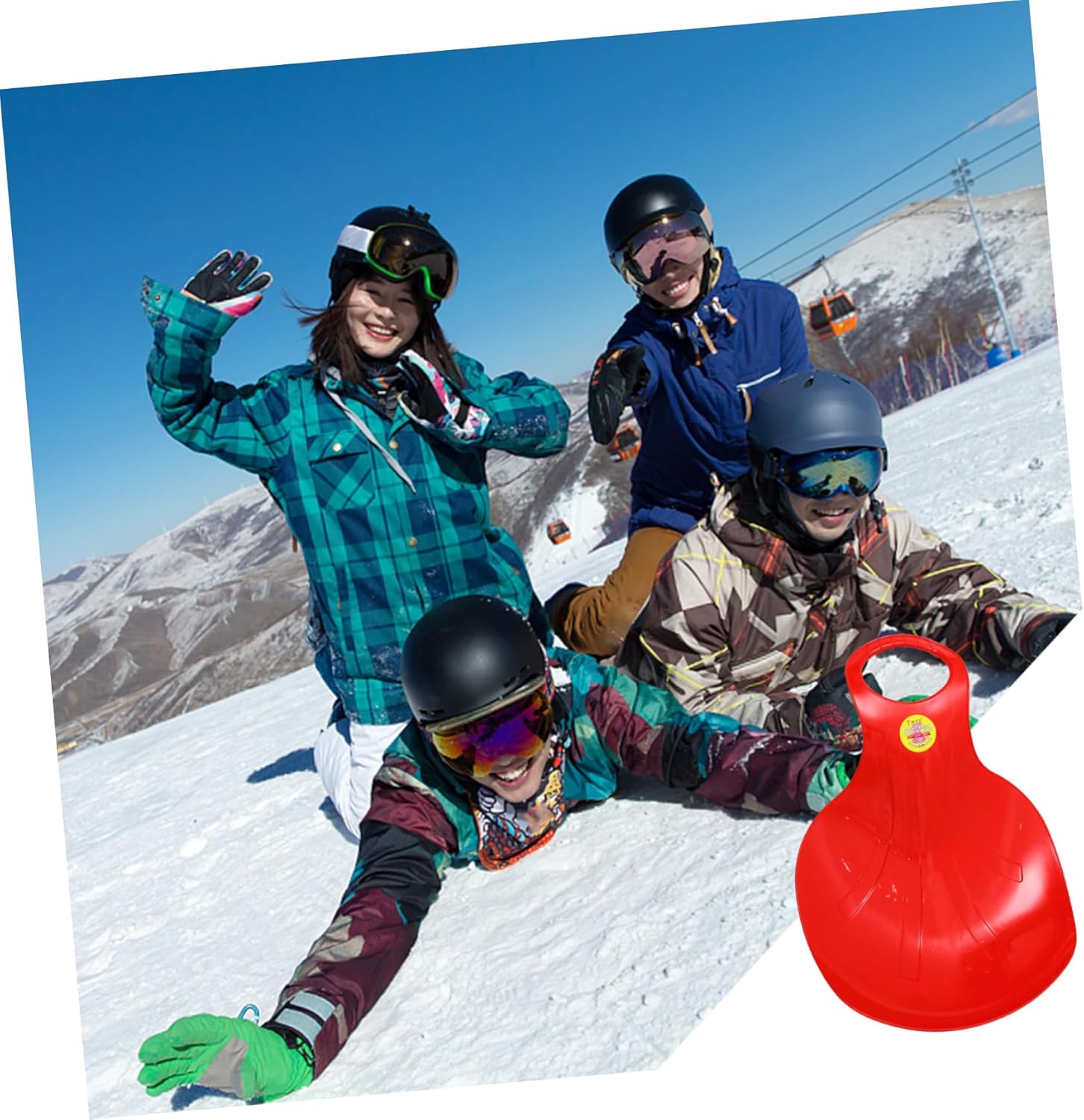 Skiing Sleds for Boys and Girls Adults Piece Snow Sled Board Set Snowboard Plate Easy