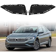 dreamdragon Front Fog Light Covers Compatible with 2019-2021 Volkswagen Jetta, Front Left + Right