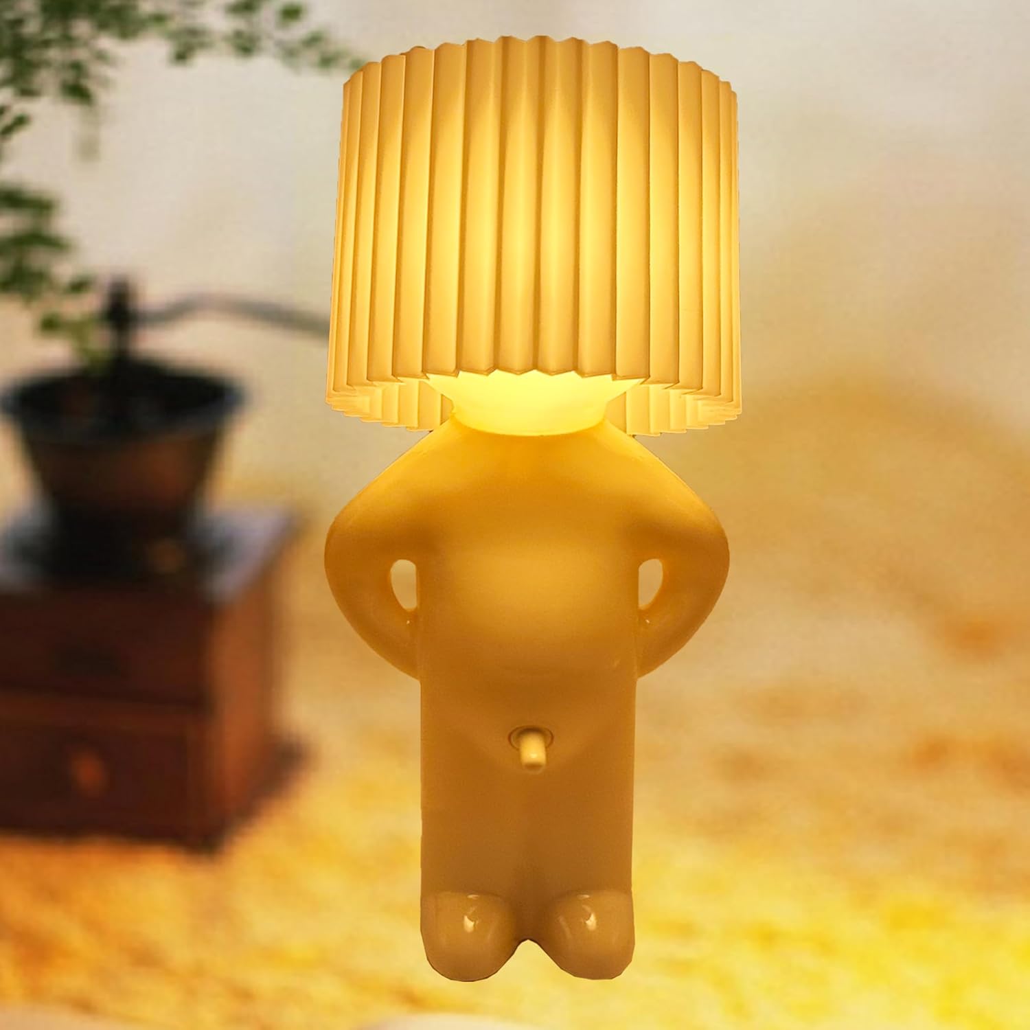 Turn That D*CK Switch ON,Little Shy Man Night Light,Valentines Day Present for Her Him Boyfriend Girlfriend,Funny Naughty Boy Table Lamp,White Elephant Present for Adults,Home Decor Bedside Lamp