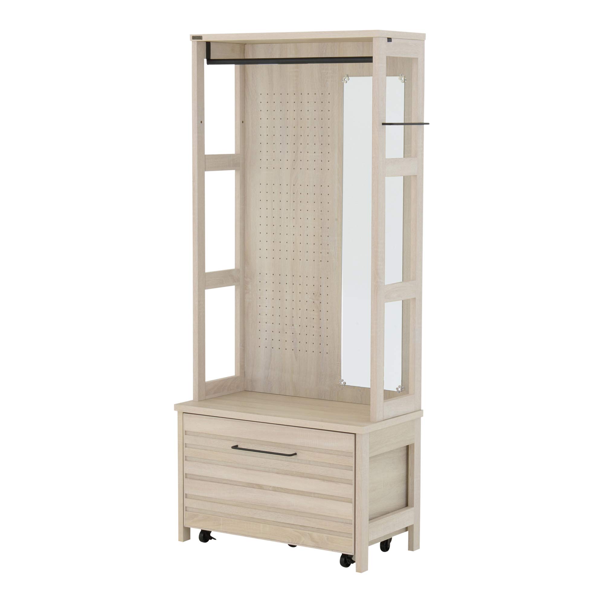 Amazon｜佐藤産業 LAFIKA ハンガーラック 幅80cm 奥行40cm 高さ181cm