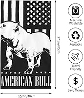 Vista 2 de SEAEAGLE American Flag - Toallas de baño absorbentes con diseño de bandera americana, toallas de mano para baño, 27.5 x 16 pulgadas